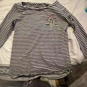 Black and white striped shirt